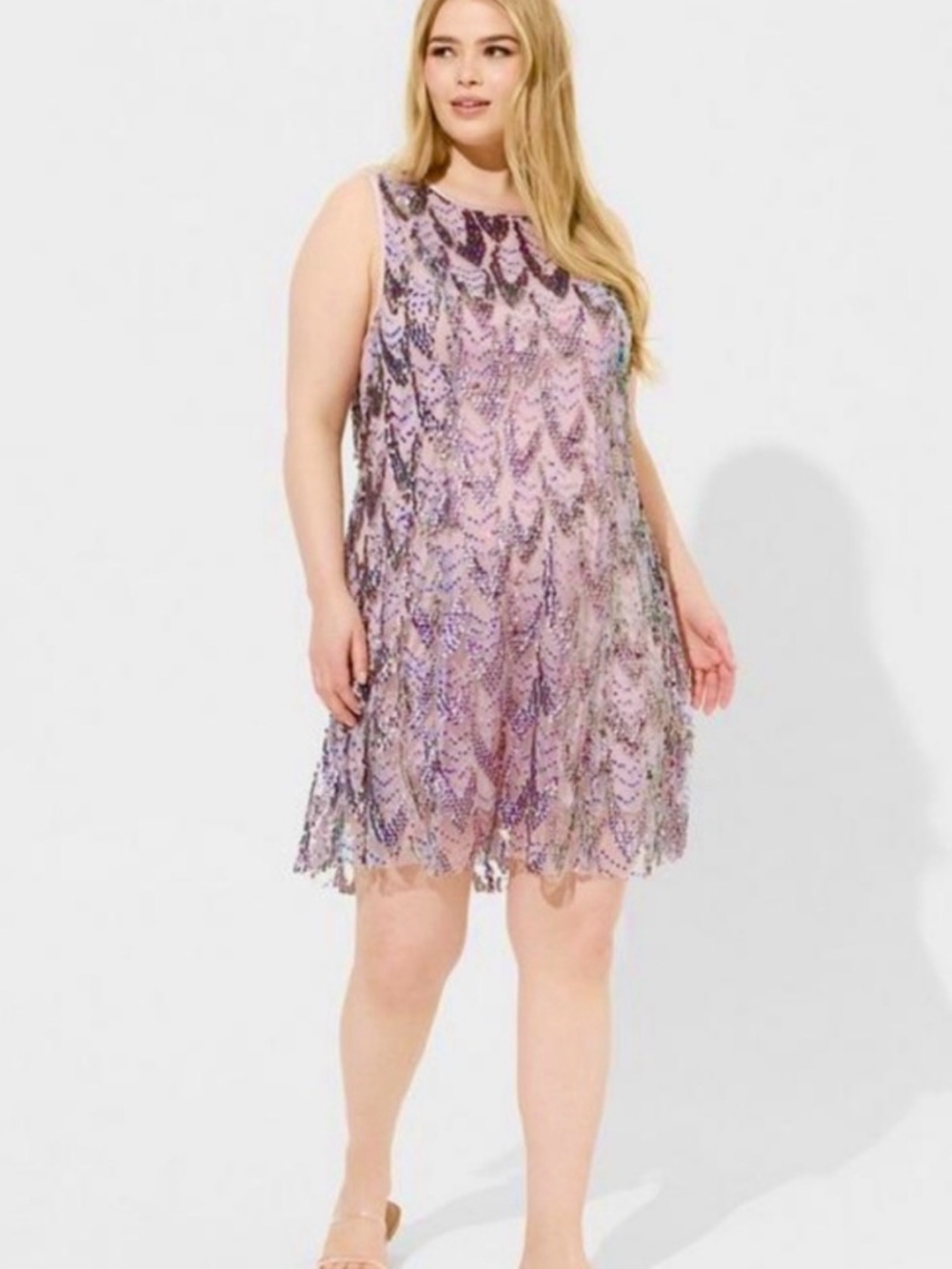 ✨ Torrid Sequin Shift Dress Mini Cocktail Sleeveless Size 2 (2X 18/20) ✨ - Picture 5 of 13